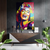 Marilyn Monroe Brushed Aluminium Dibond Wall Art.